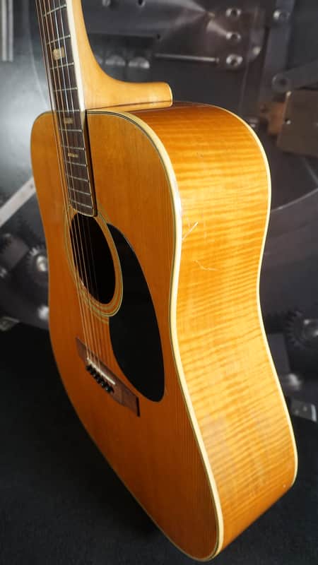 Granada Tiger Maple Back & Side Acoustic Guitar Japan w/ Gig Bag image 1