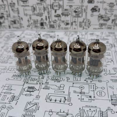 RCA 6201 (GE Made) 12AT7WA 5x Tubes - 1979 NOS Factory Matched Set - Military Spec ECC81 image 8