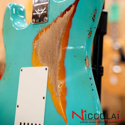 Fender Custom Shop Limited Edition '62 Strat - Heavy Relic - Faded Aged Sea Foam Green Over 3-Color Sunburst image 23