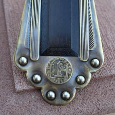 Dupont  Selmer Maccaferri DR tailpiece  Antiqued Brass image 1