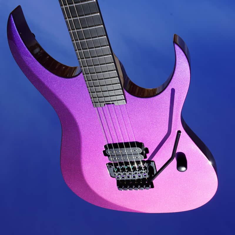 Schecter USA CUSTOM SHOP Sunset Extreme FR Blue-Purple Chameleon 6-String Electric Guitar w/ Black Tolex Hard Case image 1