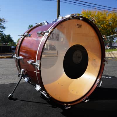 Vintage Tama 24'' Superstar Series Pure Birch Bass Drum 16x24''in Super Mahogany Lqr. (Japan - 1985) image 9