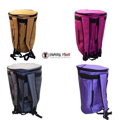ZAZA - Professional Colorful Doumbek/Darbuka ClassicSize - Bag Carry Case - Premium Nylon Fabric Gig-bag - Purple image 2