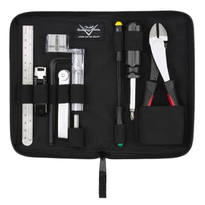 Fender Custom Shop Guitar Tool Kit, Comprehensive Maintenance Set for Acoustic and Electric Guitars and Basses, with Polyester Storage Pouch and Setup Guide image 2