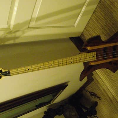 Warmoth Mockingbird Exotic Classic African Tulip Laquered. image 9