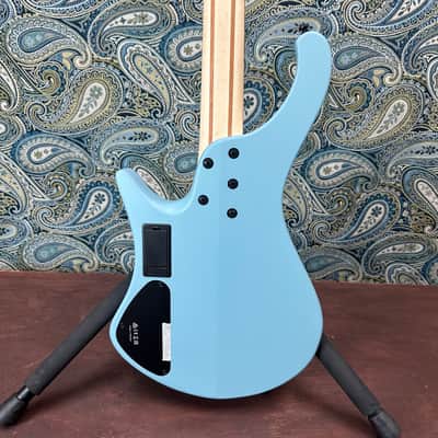 Ibanez EHB600 Workshop Headless 4-String Electric Bass Guitar Purist Blue Matte w/Premium Gig Bag image 5