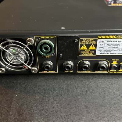 Markbass Little Mark 800 15th Anniversary 800-Watt Bass Amp Head 2010s - Black / Yellow image 3