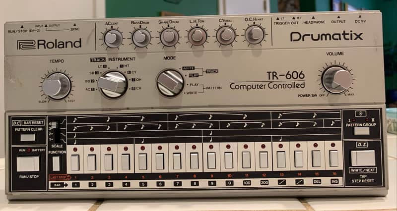 Roland TR-606 Drumatix 1980s - Silver image 1