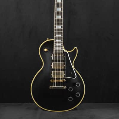Gibson Custom Shop Les Paul Custom Chambered Body Slim Neck 3 Pickup Ebony VOS GH Fuller's Exclusive image 2
