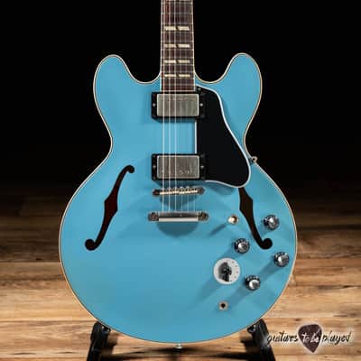 2016 Gibson Custom Shop Memphis 1964 ES-345 VOS w/ Case – Frost Blue image 2