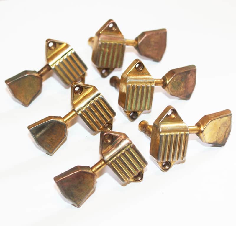 Aged Gibson Les Paul Custom Gold Kluson Waffleback Tuners Waffle Back image 1