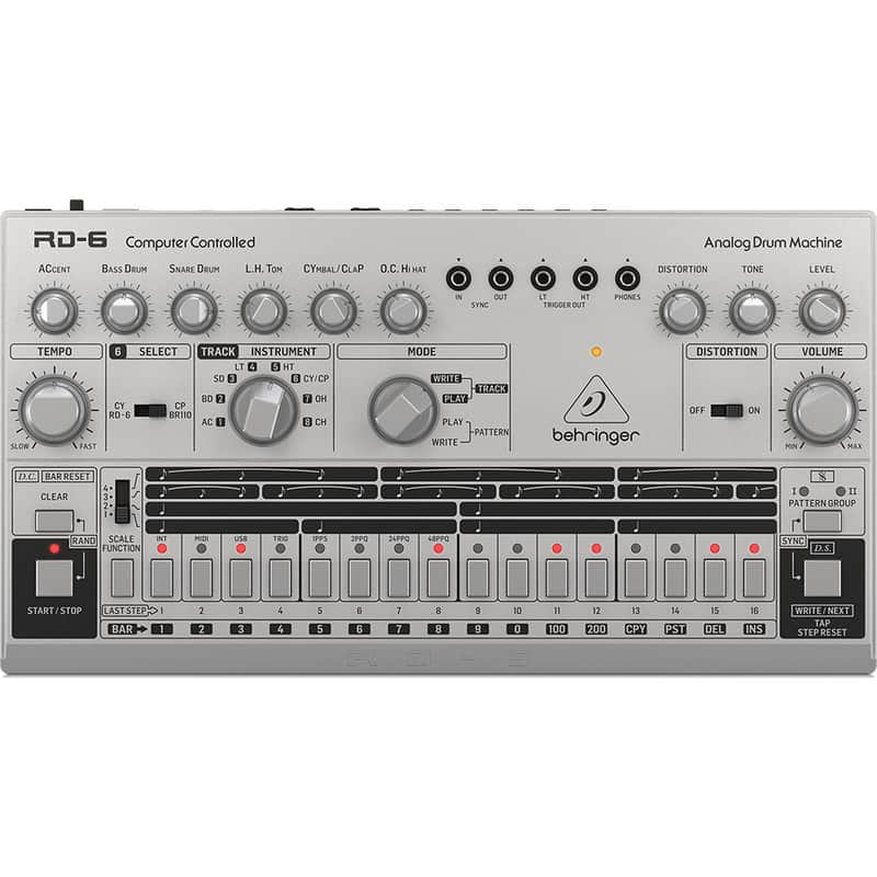 Behringer RD-6 Analog Drum Machine - Silver image 1