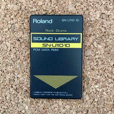 Roland SN-U110-10 • Rock Drums • PCM DATA ROM Sample Library Card for the U-110, U-20, U-220 and more • made in Japan