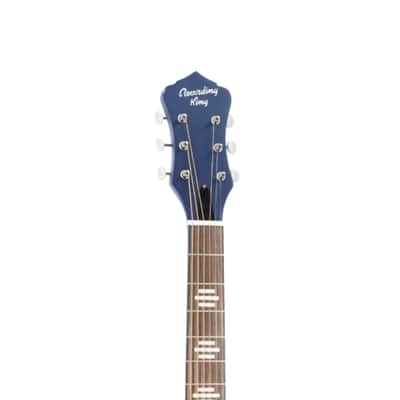 Recording King Dirty 30's Minnie Bucker Acoustic-Electric Resonator Guitar - Wabash Blue image 2