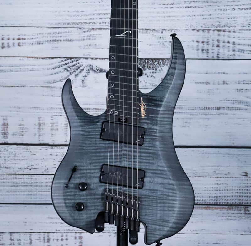 Legator Ghost G7FSSL Left Hand 7-String Electric Guitar | Black Flame image 1