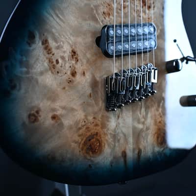 Ibanez RGMS7PB-CBS Cosmic Blue Starburst 7-String Guitar #388 image 5