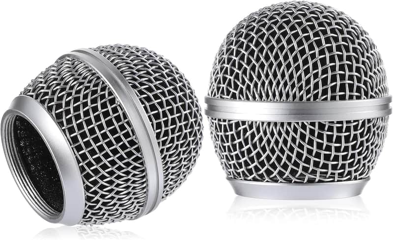 Microphone Head Replace Microphone Cover Microphone Windscreen Microphone Pop Filter Microphone Ball Head Mesh with Inner Foam Microphone image 1