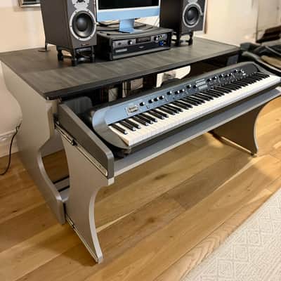 Zaor Miza M Flex Studio Workstation Desk – Grey Wengé - MINT image 5