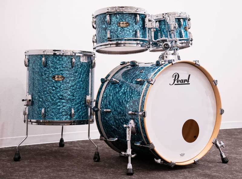 Pearl Masters Maple/Gum Drum Kit #736 Turquoise 22" 10" 12" 16"