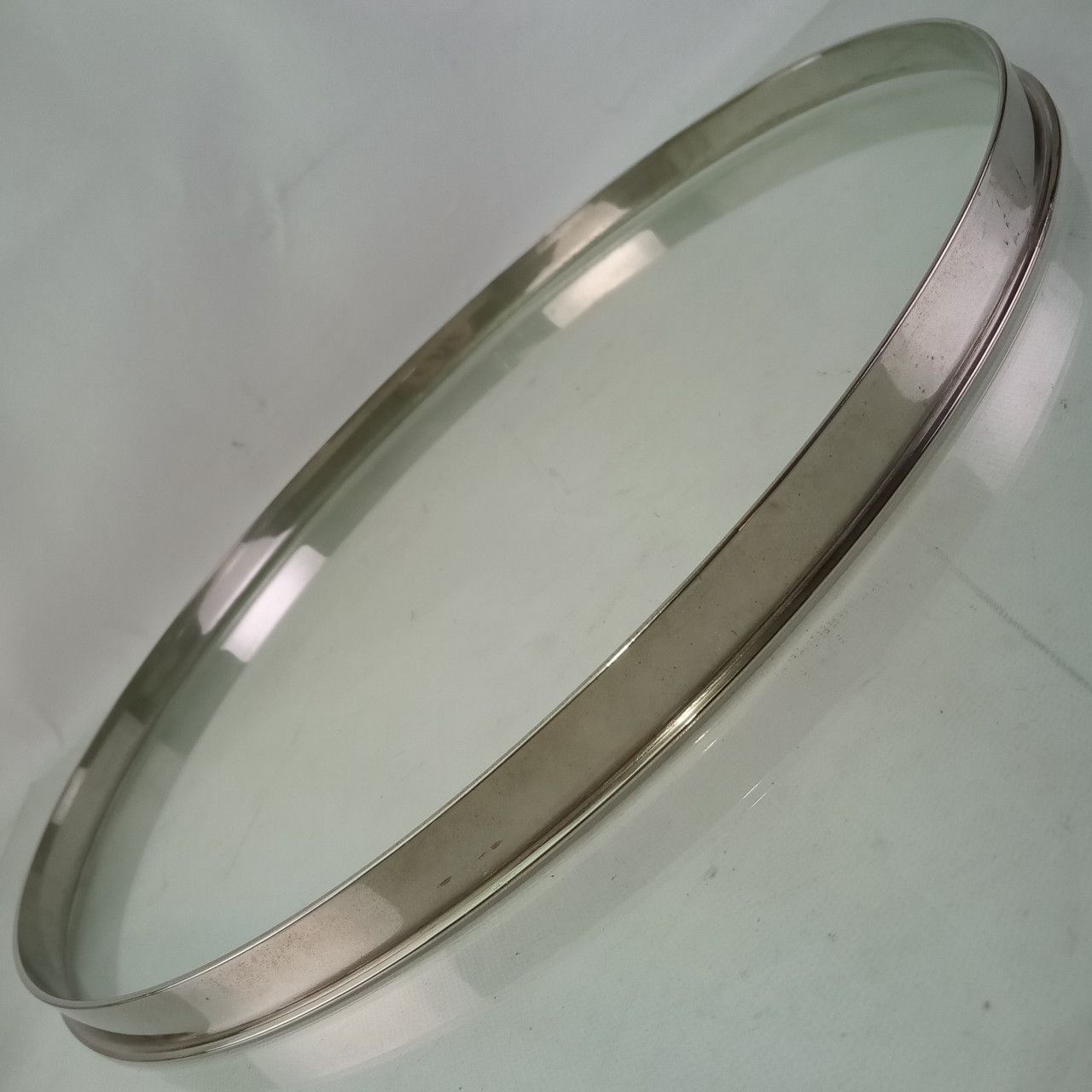 Leedy&Ludwig 16"Single-Flange Floor Tom Drum Batter Rim/Hoop Nickel-Brass NOB40s — main photograph