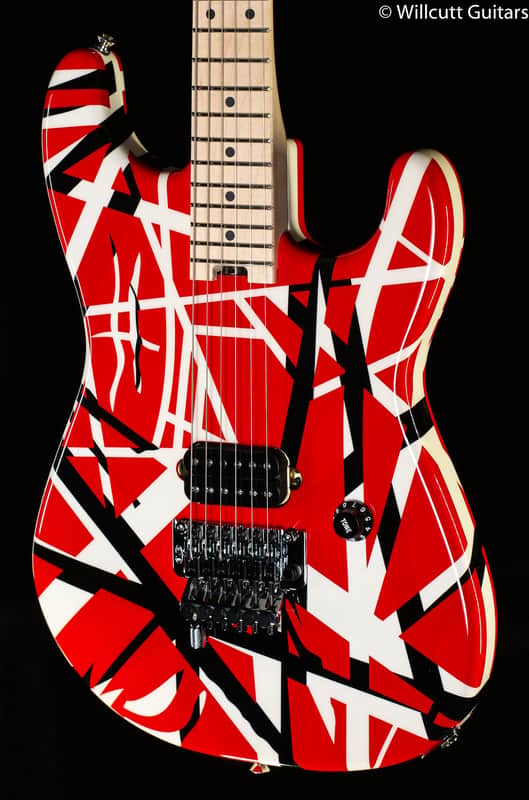 EVH Striped Series Red with Black Stripes (030) image 1