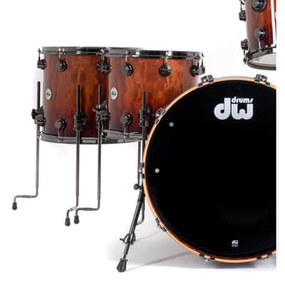 DW Collector‘s Exotic Quilted Sapeli SSC Standard Drum Kit 2021 image 1