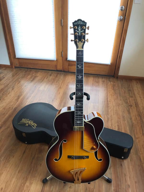Washburn J-10 Orleans Hollowbody Jazz Guitar Sunburst w Original