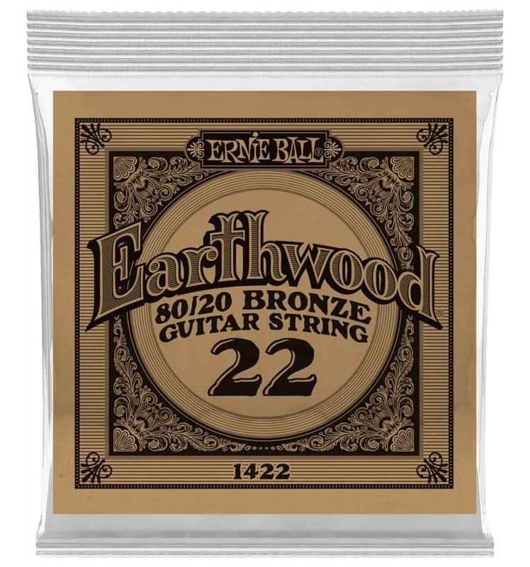 Ernie Ball P01422 .022 Earthwood 80/20 Bronze Acoustic Guitar String image 1