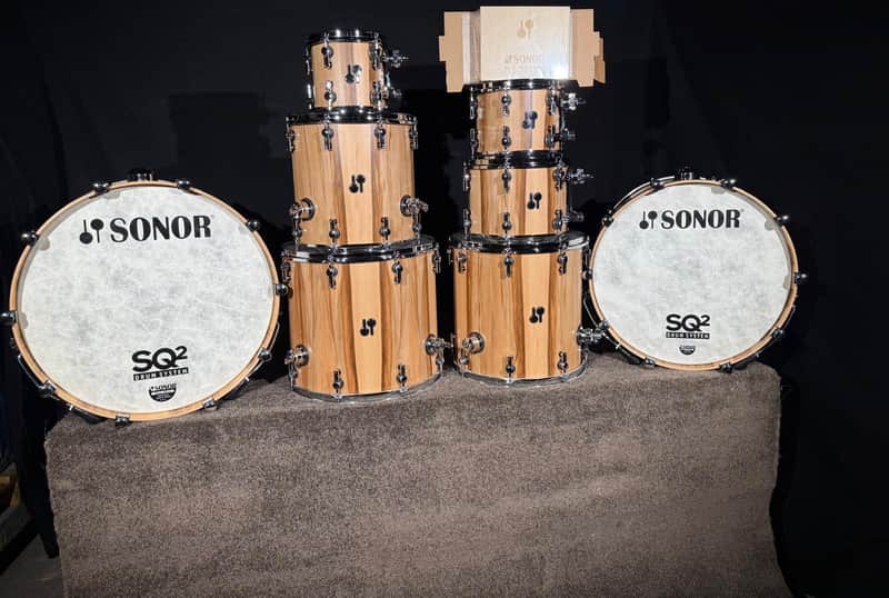 Sonor SQ2 American Walnut Double Bass Drum Set
