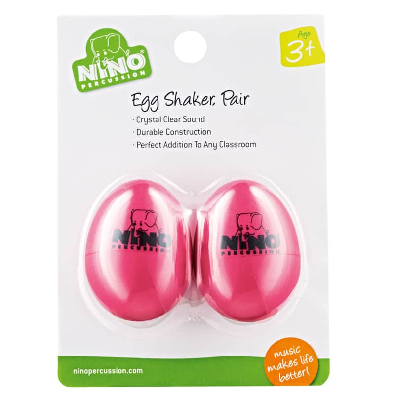 Meinl Egg Shaker Set NINO540SP-2, Strawberry Pink, 2 pcs - Shaker image 1