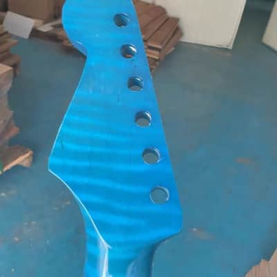 Blue Flamed Maple Guitar Neck, 22-Frets image 2