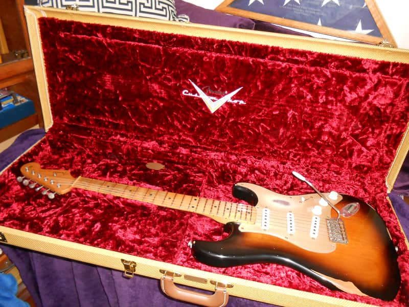 Fender Road Worn 50's Stratocaster 2012 - Custom Shop Josefina Tomatillo hybrid build w/ CS case2-Tone Sunburst image 1