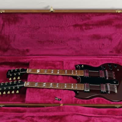 1992 Gibson EDS-1275 Double Neck SG Cherry Red with Original Hardshell Case image 13