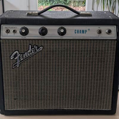 Fender Champ 6-Watt 1x8" Guitar Combo 1971 - Silverface image 1