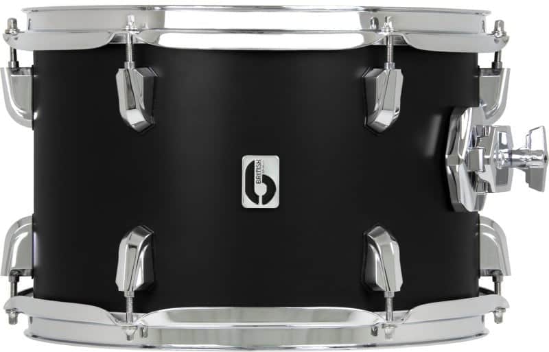 British Drum Co. ENG-10-7-RT-STB Enigma Series Tom. Satin Black 10" x 7" image 1