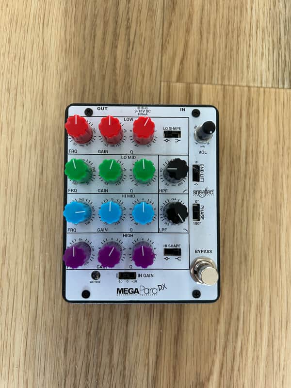 Sine Effect MegaPara DX parametric EQ pedal 2025 - White image 1