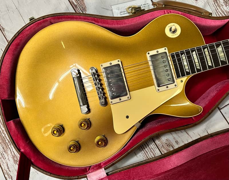Gibson 1957 Les Paul Custom Shop VOS Gold Top New Unplayed Auth Dlr 8lbs 6oz #623 image 1