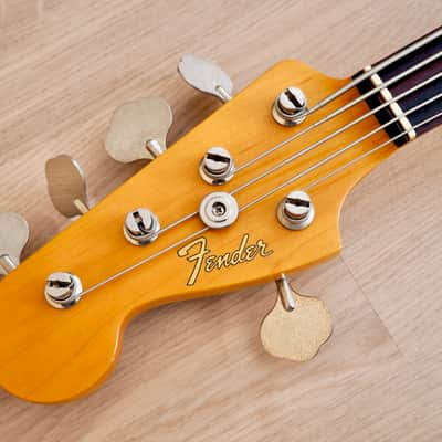 2006 Fender Jazz Bass V 5 String JBV Olympic White Left Handed Japan CIJ image 4