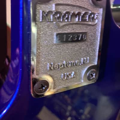 Kramer Pacer  - Blue 80's made in USA image 8