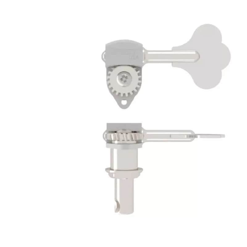 3/8" Ultralite Bass Side Bass Tuning Key, Mini-Clover - CHROME image 1