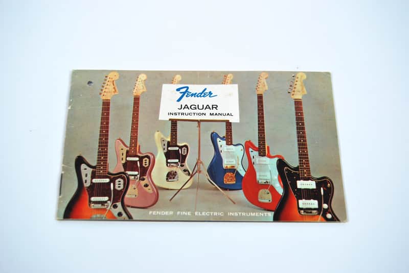Fender Jaguar Instruction Manual Hang Tag Case Candy 1963-1965 image 1