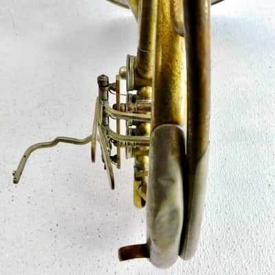 Geo C. Diver Music Co Gold Star Single French Horn, USA,  Lacquered Brass image 8