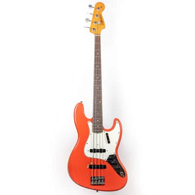 Fender 1966 Jazz Bass Fiesta Red image 1