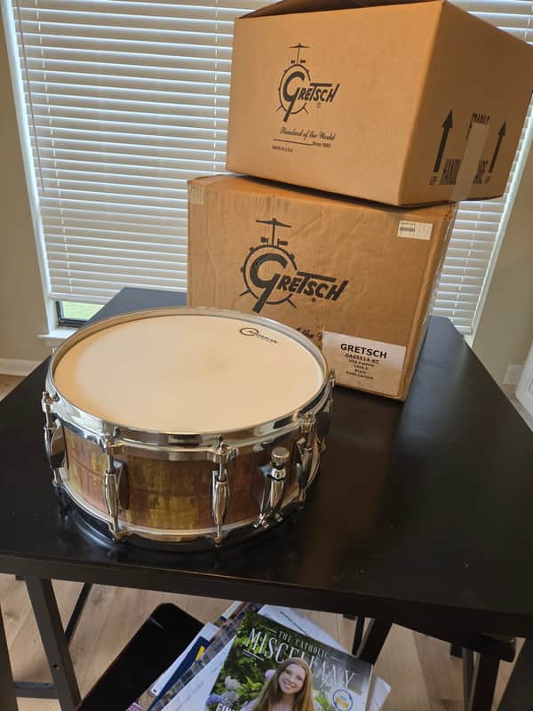 Gretsch Gretsch GAS5514-KC Keith Carlock 14x5.5 Signature Series Snare Drum 2024 - Patina image 1