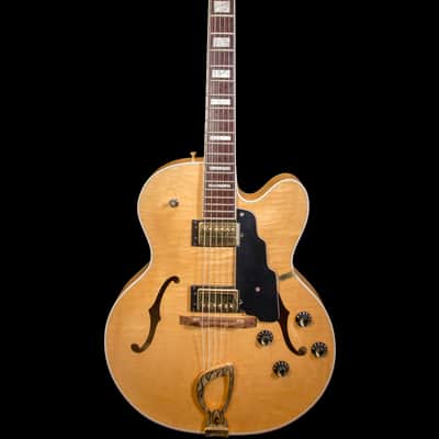 Guild X-170B Manhattan Hollow Body Electric Guitar 1998 Natural w/ Hard Case image 2
