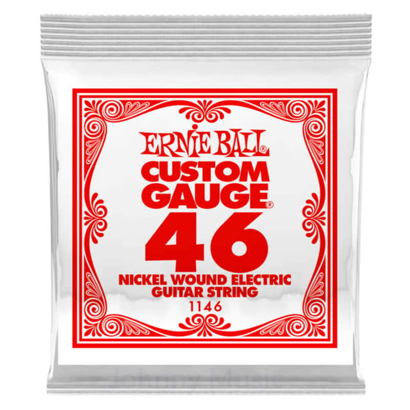 .046 Custom Gauge Electric Guitar Single String Nickel Plated Wound On Tin Plated Steel Hex Core image 1