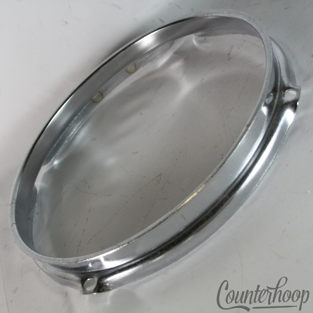 Ludwig 8"Tom Drum Rim/Hoop Triple-Flange Chrome 4-Hole Classic Vintage 70s USA* — main photograph