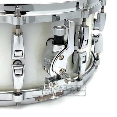 Yamaha Absolute Hybrid Maple Snare Drum 14x6 Polar White image 2
