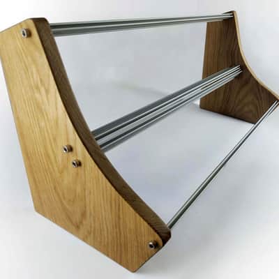 6U Oak Side Panels for Eurorack Case with 84hp rails+M3 nuts / 6U Cheeks image 1