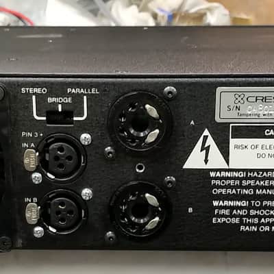 Crest Audio 4801 1200-Watt Power Amplifier 1990s - Black image 2